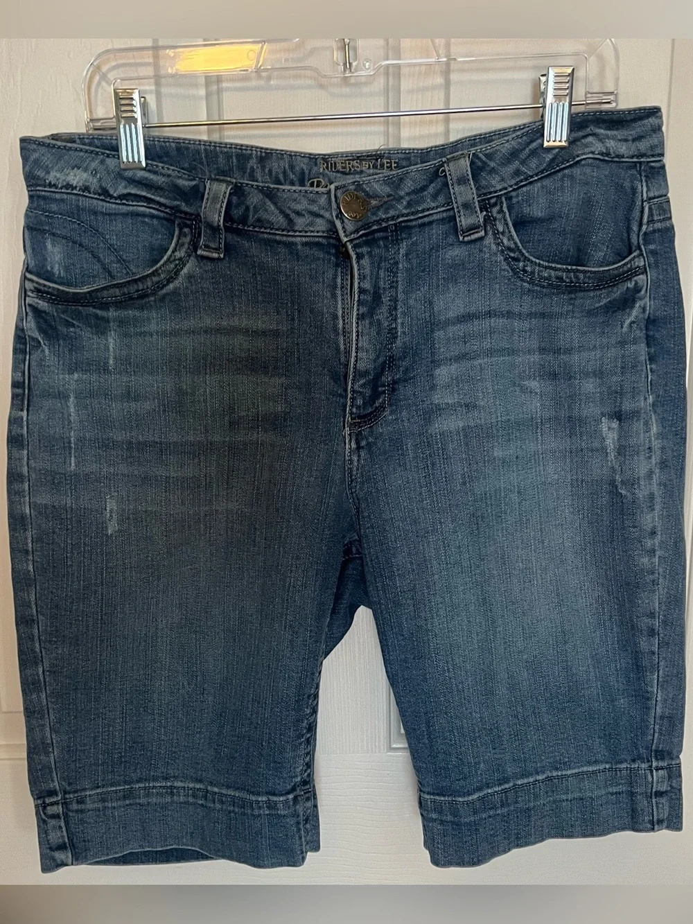 Vintage Riders by Lee Premium Denim Flap Pocket Bermuda Shorts - 14M